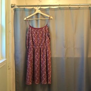 Loft clover print dress